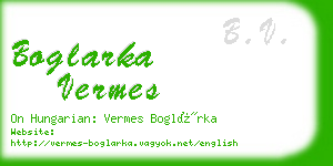 boglarka vermes business card